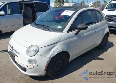 2013 Fiat 500C Pop z USA, uszkodzony, nr VIN 3C3CFFDR7DT707729